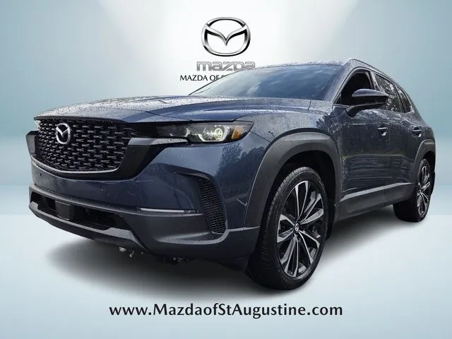 2026 Mazda CX-50 2.5 S Premium in Blue — front three-quarter view