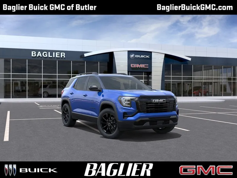 2026 GMC Terrain Elevation in Rapids Metallic — front three-quarter view