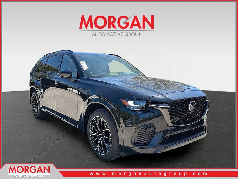 2026 Mazda CX-70 3.3 Turbo S Premium Plus in Black — front three-quarter view