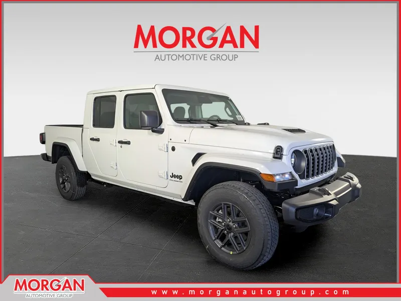 2026 Jeep Gladiator Sport S in White/off-white — front three-quarter view