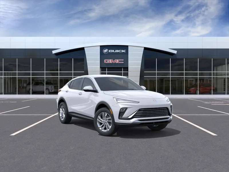 2025 Buick Envista Preferred in Summit White — front three-quarter view