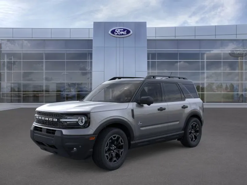2026 Ford Bronco Sport in M7 Gray — front three-quarter view