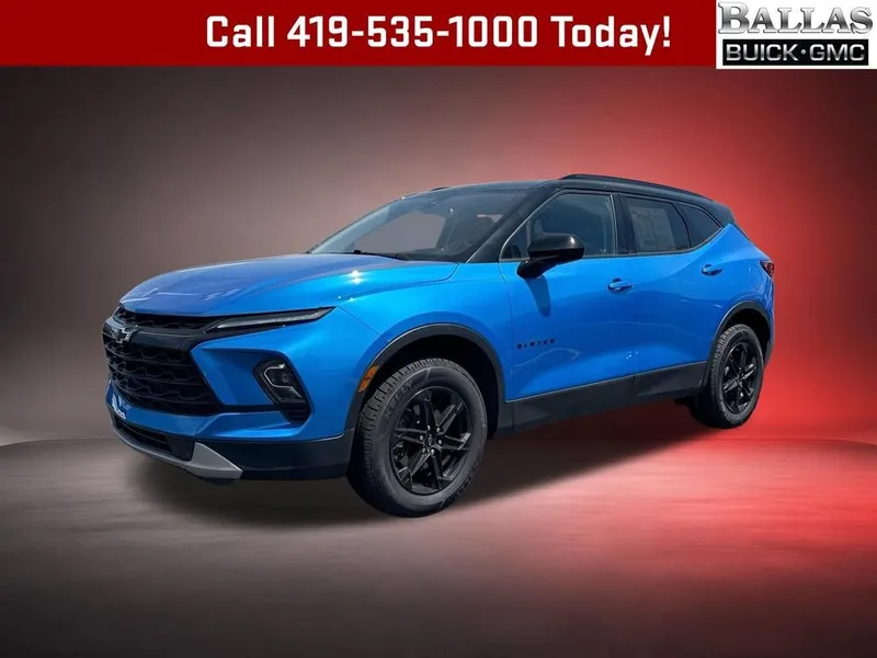 2024 Chevrolet Blazer 2LT in Riptide Blue Metallic — front three-quarter view