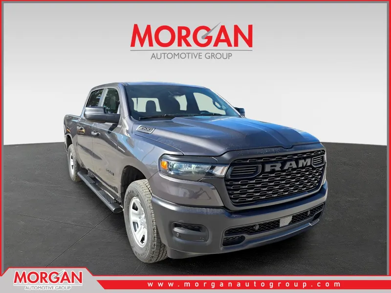 2026 Ram 1500 Tradesman in Granite Crystal Metallic Clearcoat — front three-quarter view