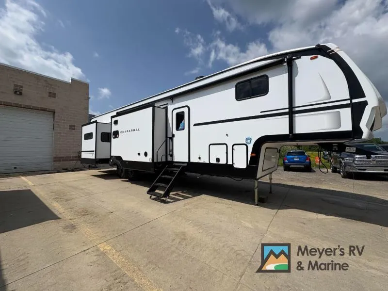 2027 Coachmen RV Chaparral 381DBL — front three-quarter view