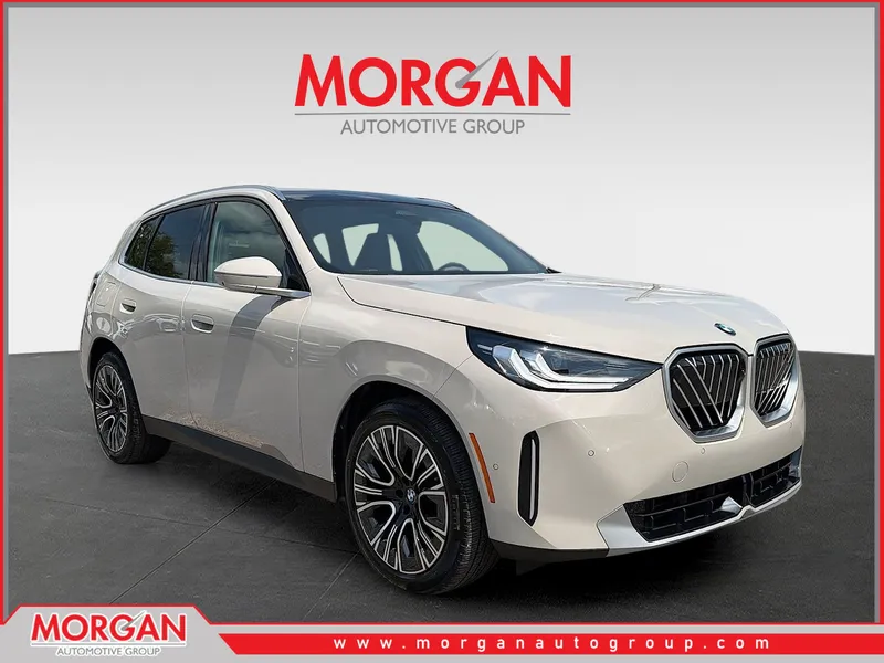 2025 BMW X3 30 xDrive in Dune Grey Metallic — front three-quarter view