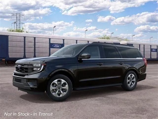 2027 Ford Expedition MAX Active in Agate Black Metallic — front three-quarter view