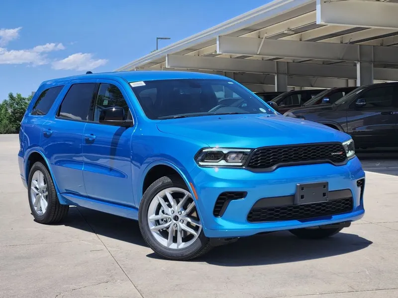 2026 Dodge Durango DURANGO GT AWD in B5 Blue Exterior Paint — front three-quarter view