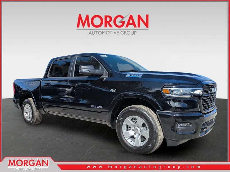 2026 Ram 1500 Big Horn/Lone Star in Black — front three-quarter view