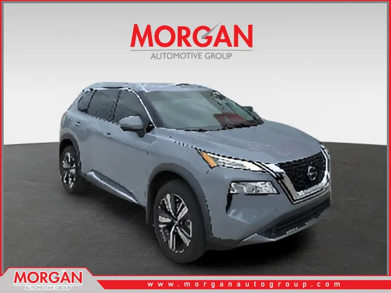 2023 Nissan Rogue SL in Gray — front three-quarter view