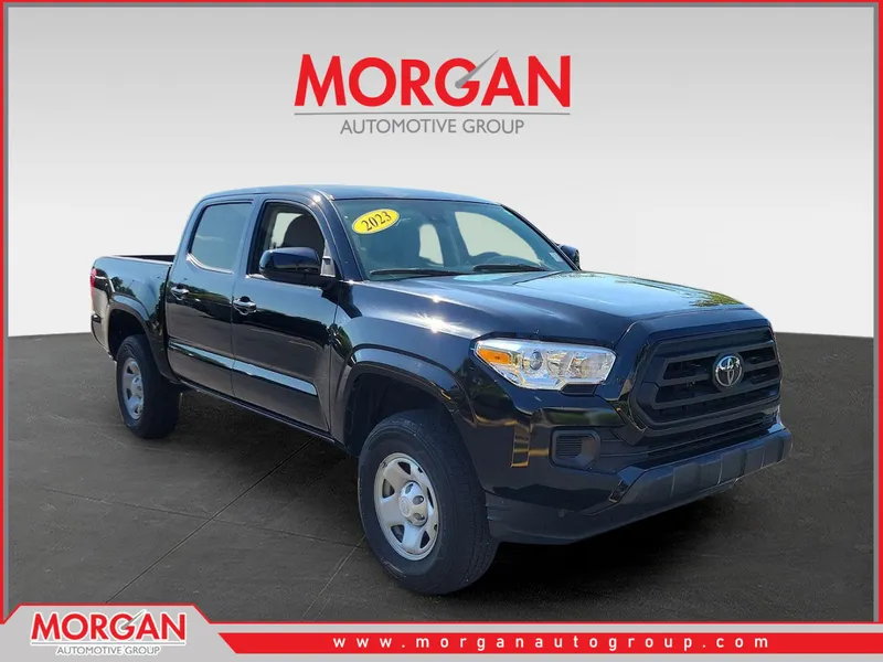 2023 Toyota Tacoma 4WD SR in Black — front three-quarter view