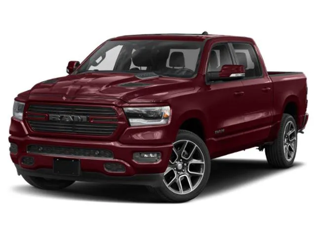 2022 Ram 1500 Big Horn in Granite Crystal Metallic Clearcoat — front three-quarter view