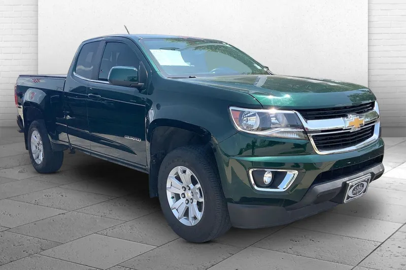 2016 Chevrolet Colorado 4WD LT in Rainforest Green Metallic — front three-quarter view
