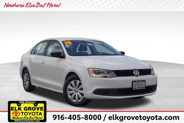 2014 Volkswagen Jetta 2.0L S in White — front three-quarter view