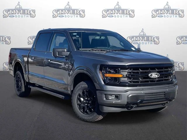 2026 Ford F-150 XLT in Gray — front three-quarter view