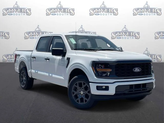 2026 Ford F-150 STX in White — front three-quarter view