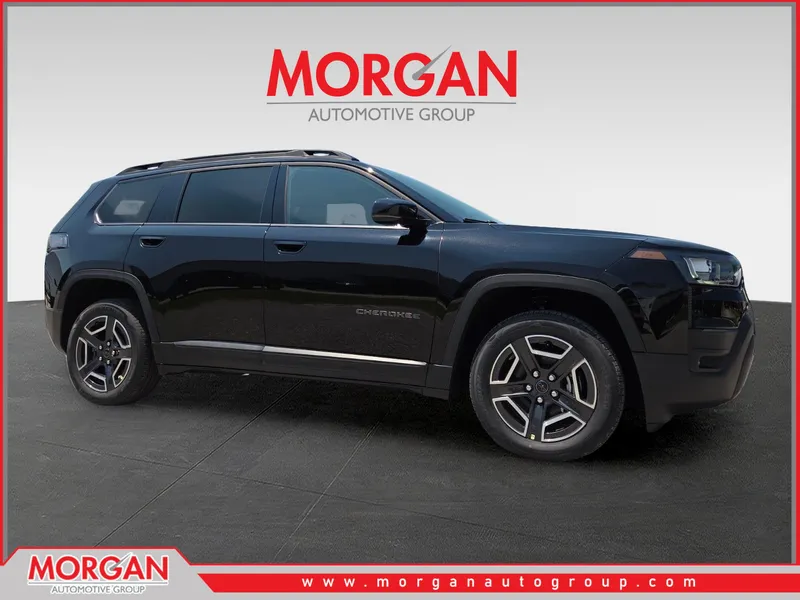 2026 Jeep Cherokee Limited in Black — front three-quarter view