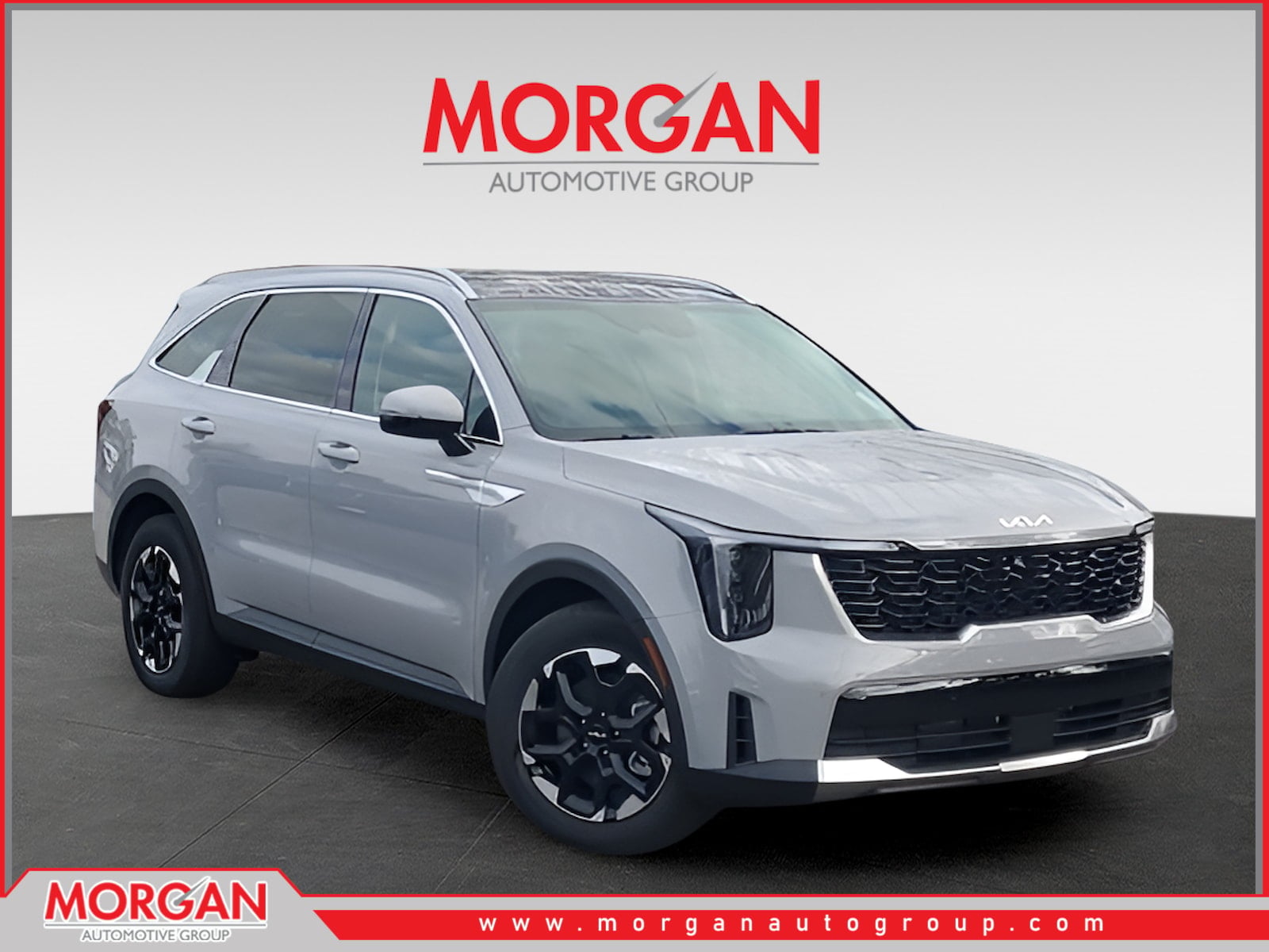 2026 Kia Sorento S in Gray — front three-quarter view