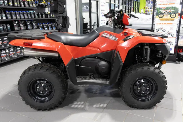 2025 Suzuki KingQuad 750AXi Power Steering — front three-quarter view