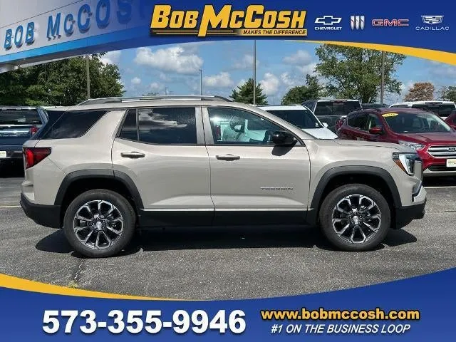 2026 GMC Terrain Elevation in Riverstone Metallic — front three-quarter view