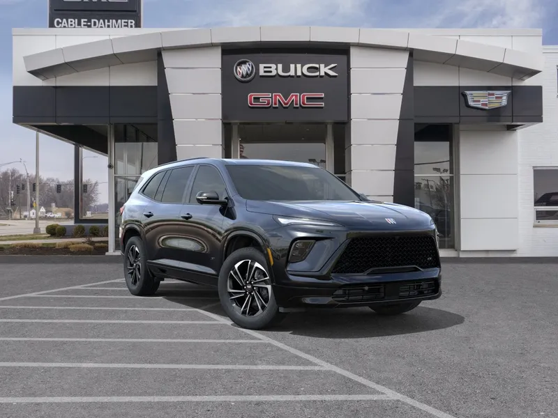 2026 Buick Enclave Sport Touring in Ebony Twilight Metallic — front three-quarter view