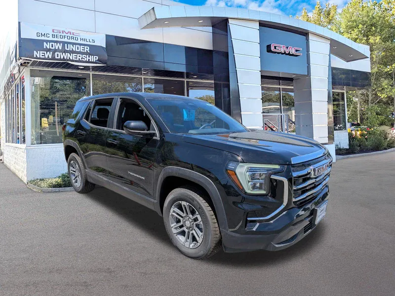 2026 GMC Terrain AWD Elevation in Ebony Twilight Metallic — front three-quarter view