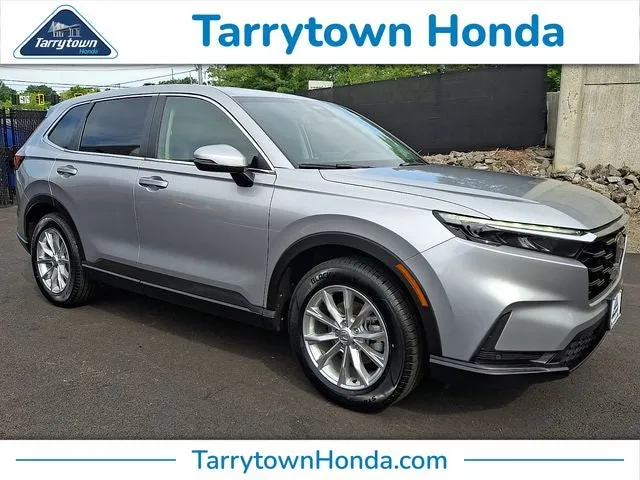 2024 Honda CR-V EX-L in Lunar Silver Metallic — front three-quarter view