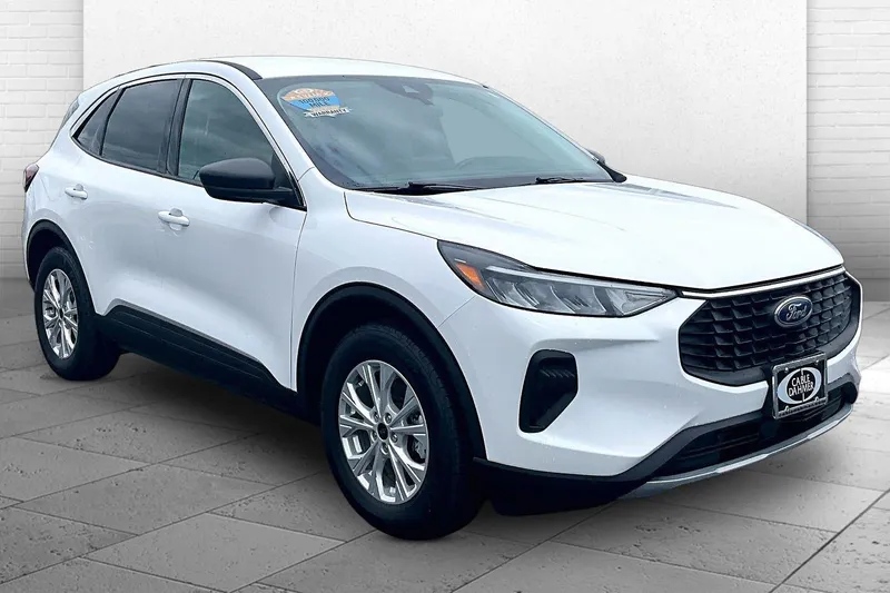 2024 Ford Escape Active in Oxford White — front three-quarter view