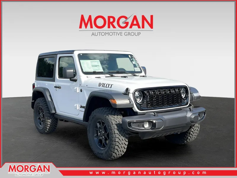 2026 Jeep Wrangler Willys in White — front three-quarter view