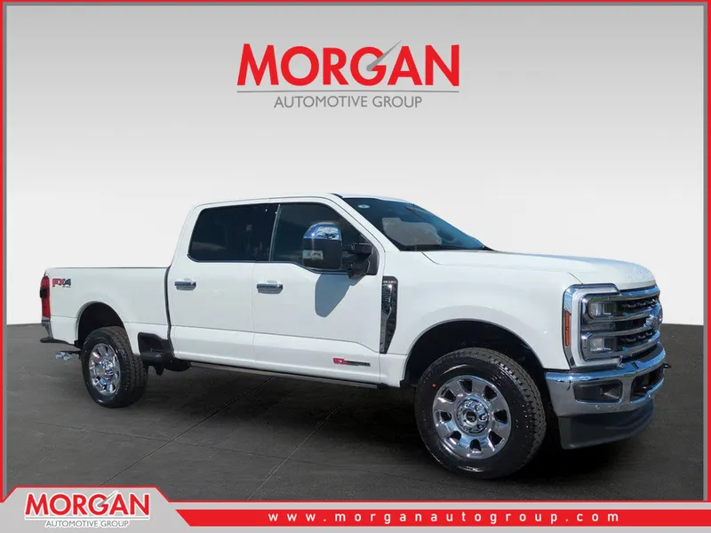 2026 Ford F-250SD King Ranch in White — front three-quarter view