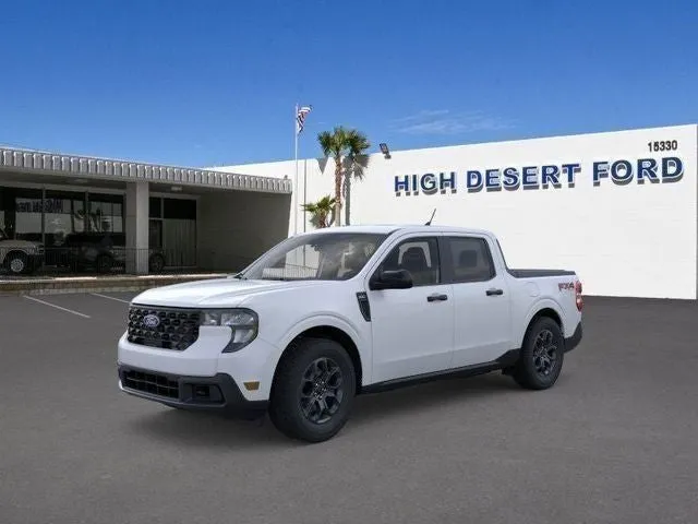 2026 Ford Maverick XLT in White Metallic — front three-quarter view
