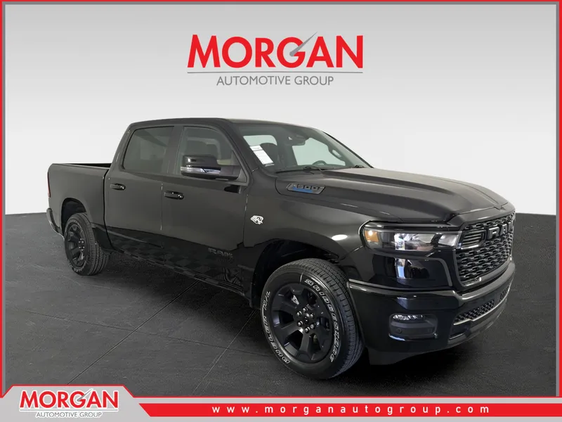 2026 Ram 1500 Big Horn/Lone Star in Black — front three-quarter view