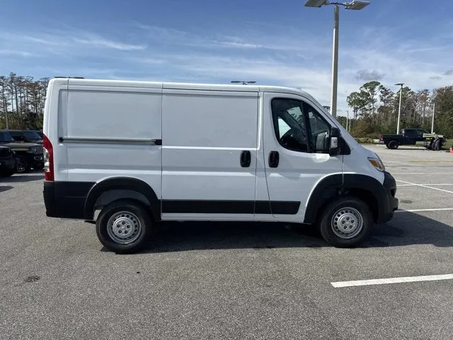 2025 RAM ProMaster Cargo Van Tradesman in Bright White Clearcoat — front three-quarter view