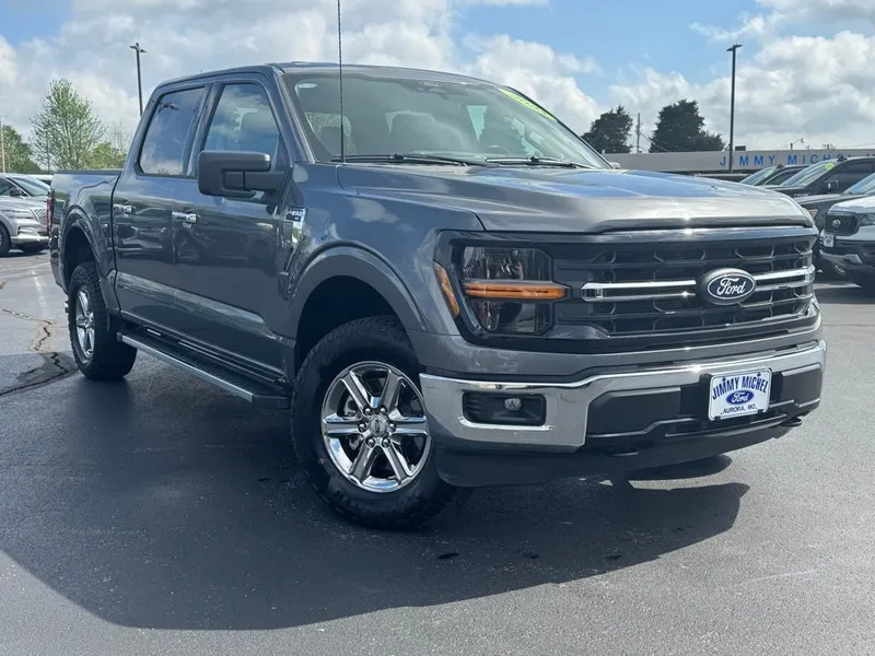 2025 Ford F-150 XLT in Carbonized Gray Metallic — front three-quarter view