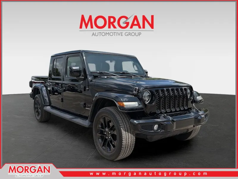 2021 Jeep Gladiator High Altitude in Black Clearcoat — front three-quarter view