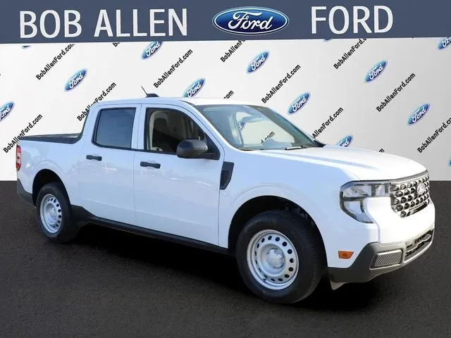 2026 Ford Maverick XL in Oxford White — front three-quarter view