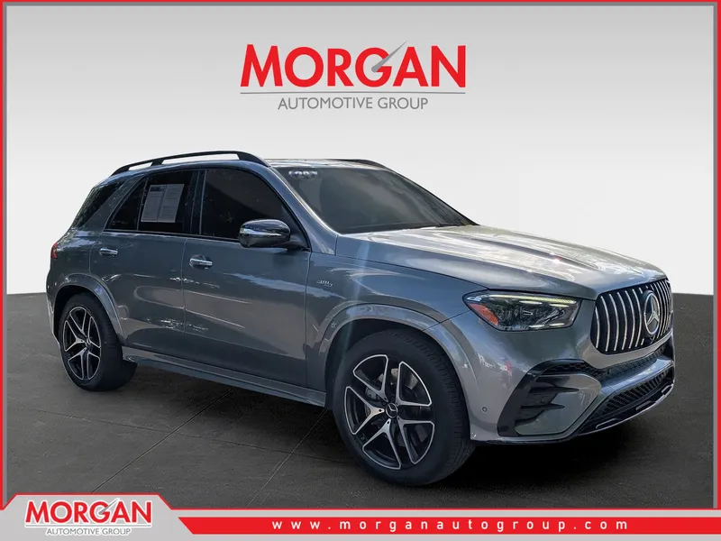 2024 Mercedes-Benz GLE 53 AMG in Gray — front three-quarter view