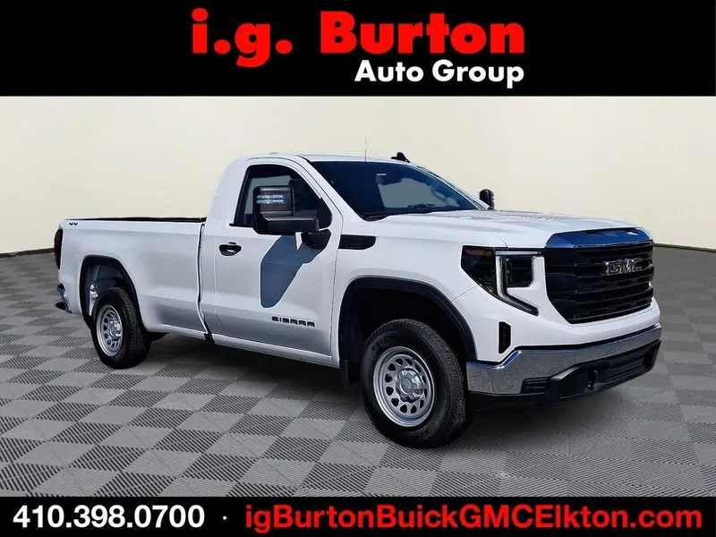 2026 GMC Sierra 1500 Pro in Summit White — front three-quarter view