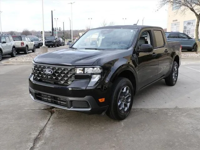 2026 Ford Maverick XLT in Shadow Black — front three-quarter view