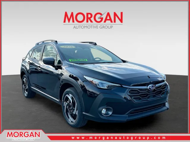 2026 Subaru Crosstrek Hybrid Limited in Black — front three-quarter view