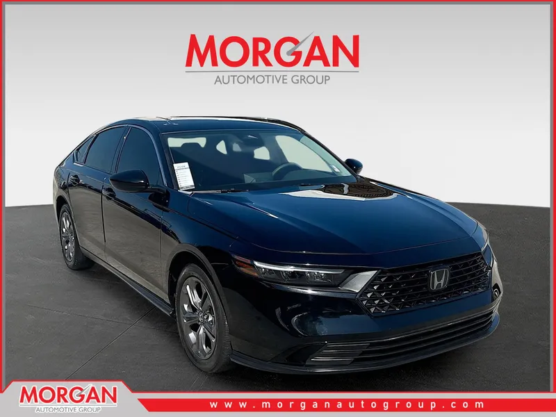 2024 Honda Accord Sedan EX in Crystal Black Pearl — front three-quarter view