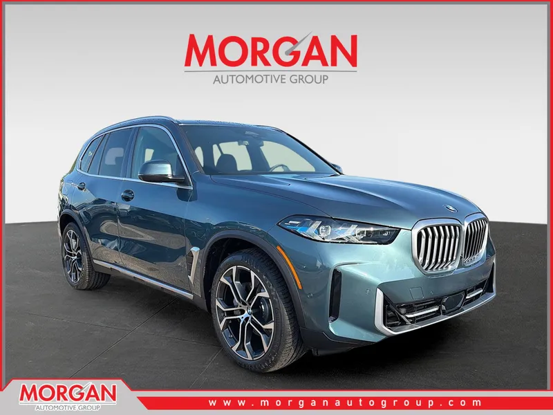 2026 BMW X5 xDrive40i in Blue Ridge Mountain Metallic — front three-quarter view