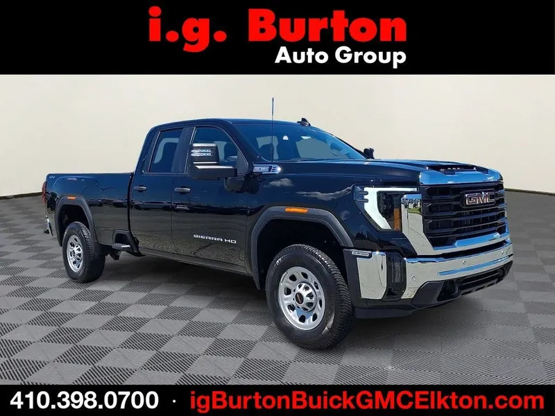 2026 GMC Sierra 2500 HD Pro in Onyx Black — front three-quarter view
