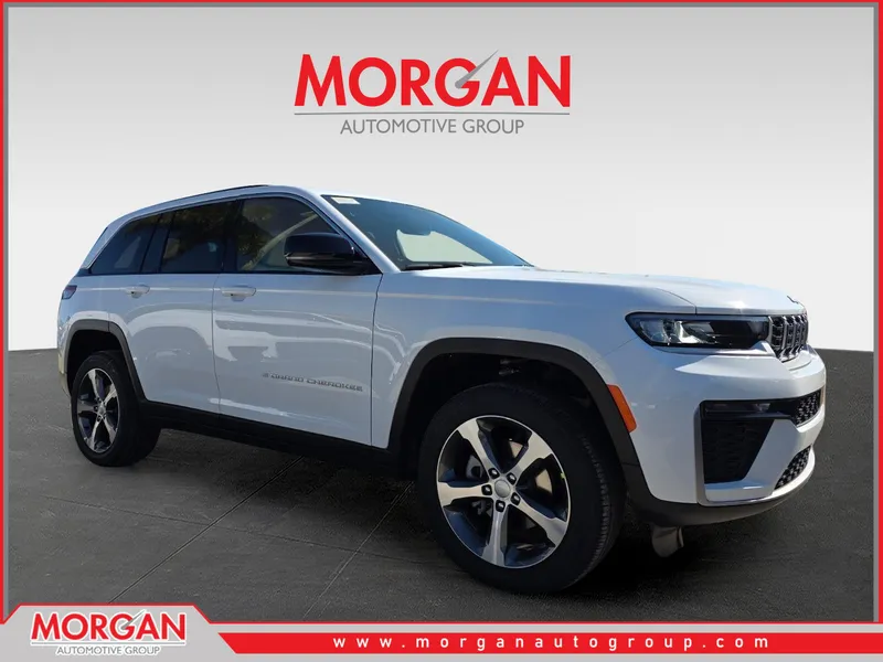 2026 Jeep Grand Cherokee Limited in White/off-white — front three-quarter view
