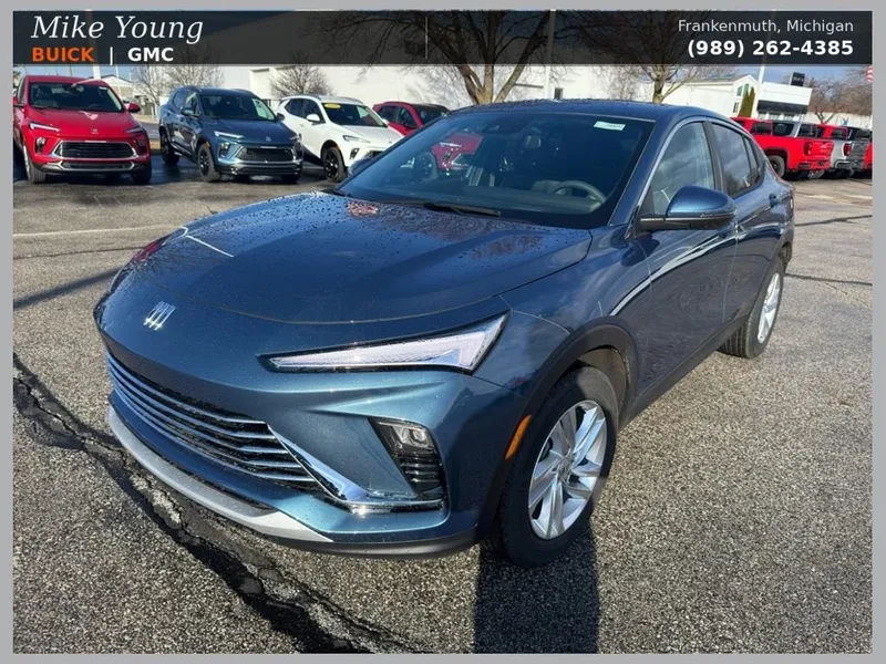 2026 Buick Envista Preferred in Ocean Blue Metallic — front three-quarter view