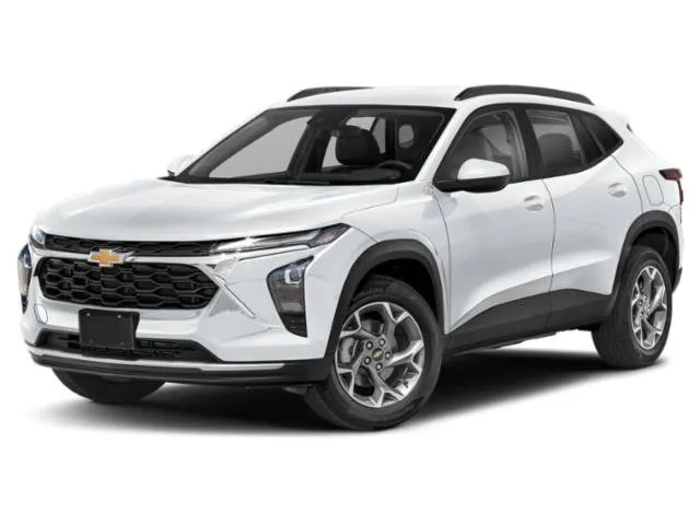 2026 Chevrolet Trax LT in Mosaic Black Metallic — front three-quarter view