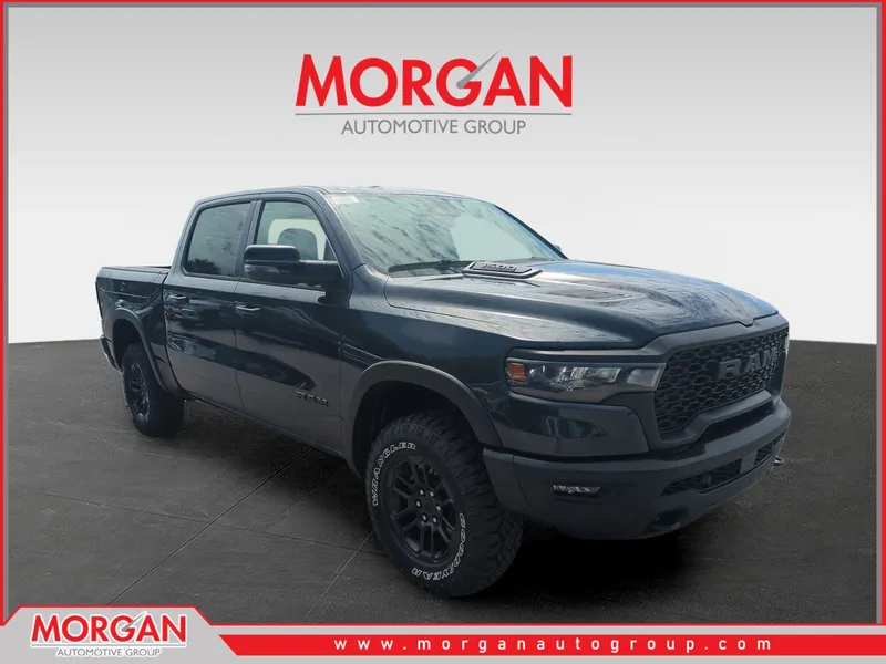 2026 Ram 1500 Rebel in Blue — front three-quarter view