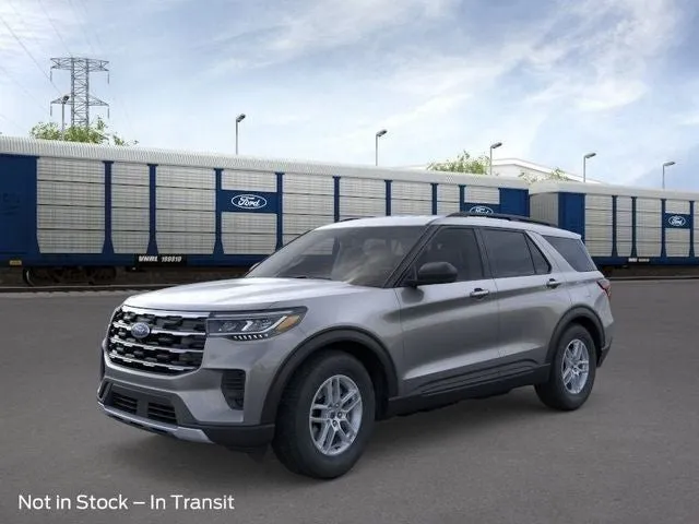 2026 Ford Explorer Active in Carbonized Gray Metallic — front three-quarter view