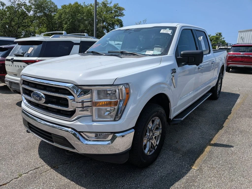 2023 Ford F-150 XLT in White — front three-quarter view