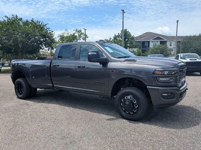 2026 RAM 3500 Big Horn in Granite Crystal Metallic Clear-Coat Exterior Paint — front three-quarter view